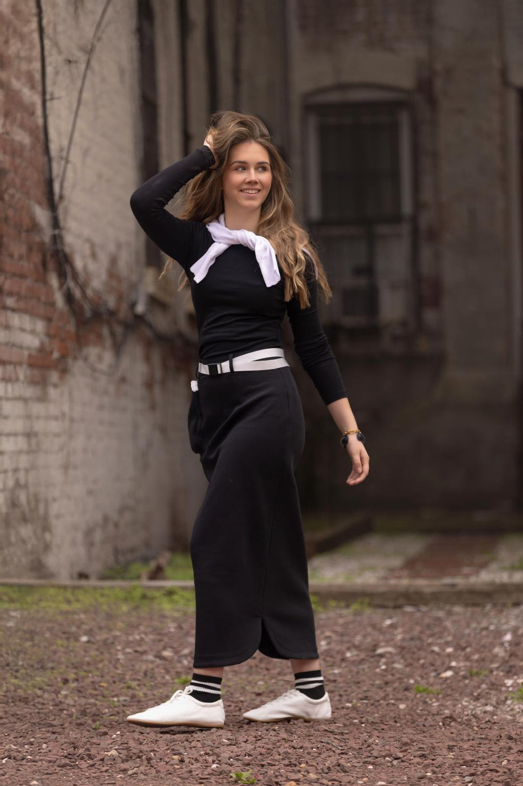 Black Pocket Skirt