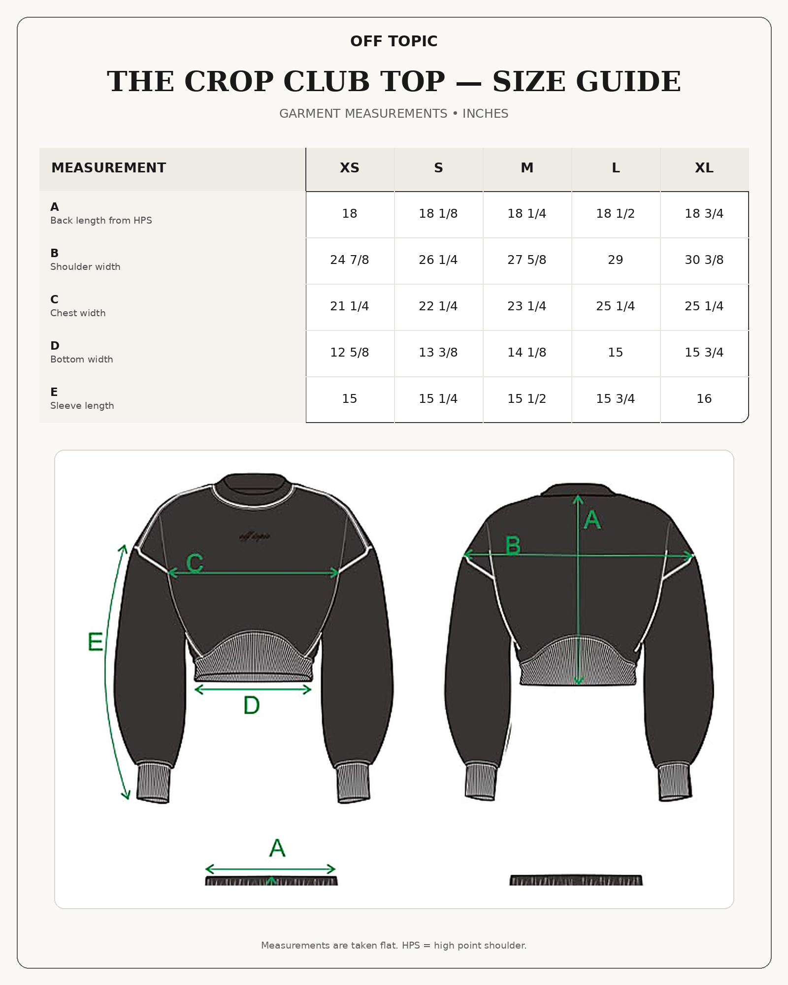 Cropped Club Set